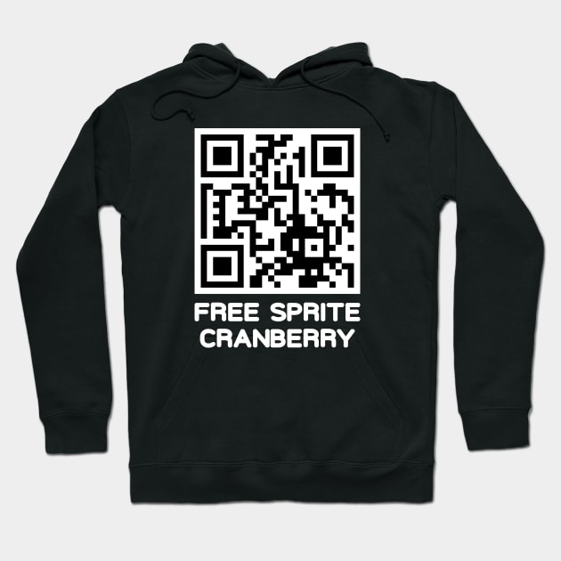 Free Sprite Cranberry QR Code Hoodie by ChapDemo